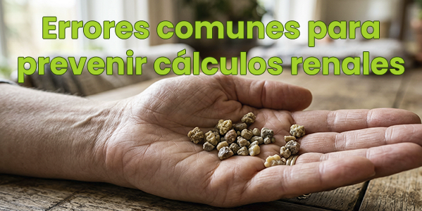 Errores comunes para prevenir cálculos renales 